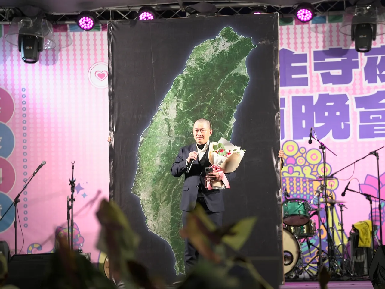 陈柏惟感性说出对台湾的爱。市议员张家铵办公室提供