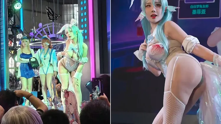 南韓Coser疑似太吸睛而遭到檢舉。翻攝自祈愿雨微博