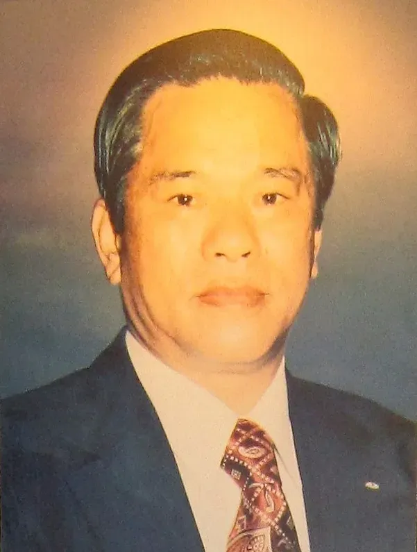 图为新光吴火狮纪念医院一楼大厅悬挂的吴火狮画像。