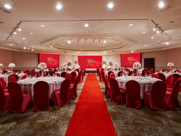 B1怡東園獨特八角型宴會廳，可容納至多18桌圓桌宴席。台北遠東香格里拉提供