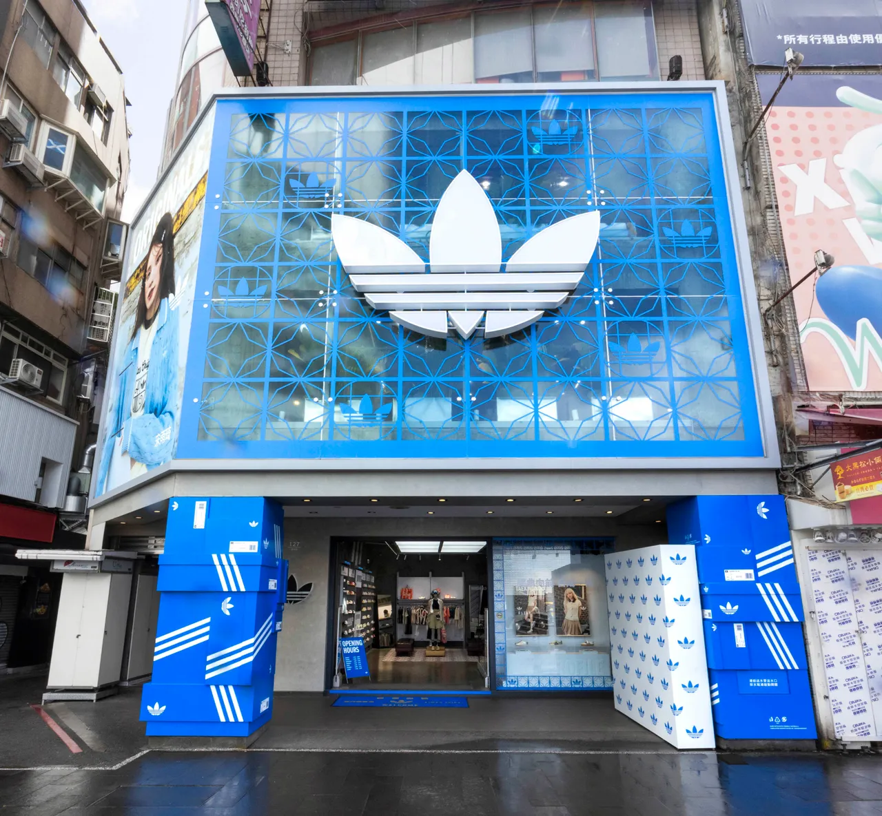 adidas Originals西门经典店换新开幕。品牌提供