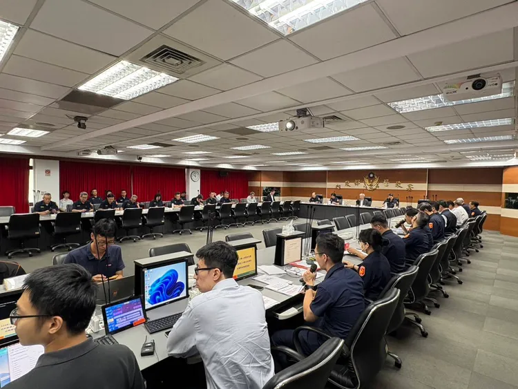 全國各警察機關局長、副局長及分局長等重要警察幹部進行專案會議。警方提供