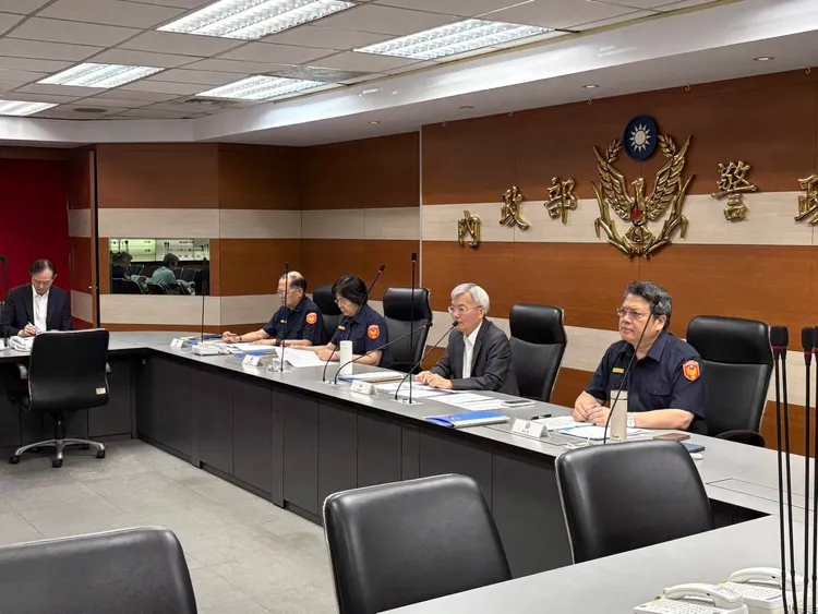 警政署長張榮興主持專案會議。警方提供