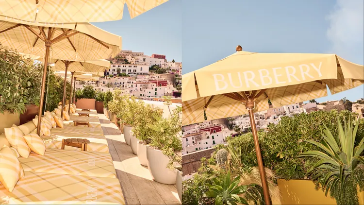 Burberry為此特別訂製一款格紋設計。品牌提供