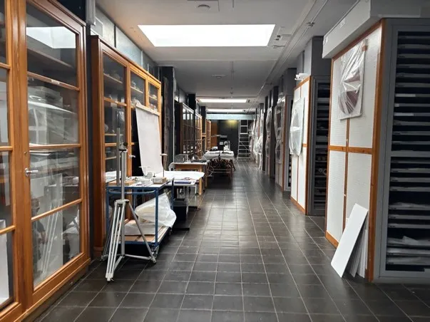 柏林民族學博物館典藏室空間。原民局提供