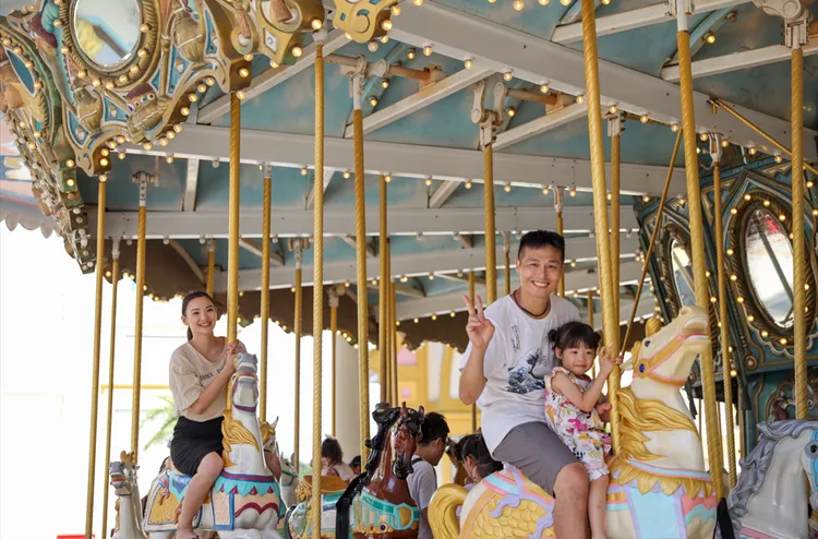 期間和子女一同入園，爸爸本人就可免費玩樂園。六福村提供