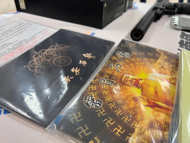 警方查獲相關證物。警方提供