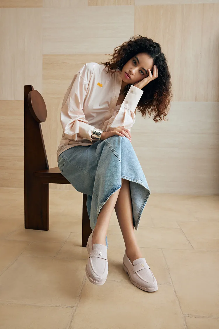 微風廣場-VIVAIA LIANA經典樂福鞋(芭蕾粉) 推薦價5480元。業者提供