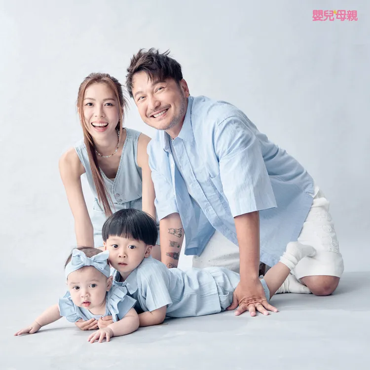 KID（右一）有了小孩之後，心境明顯轉變。《嬰兒與母親》提供