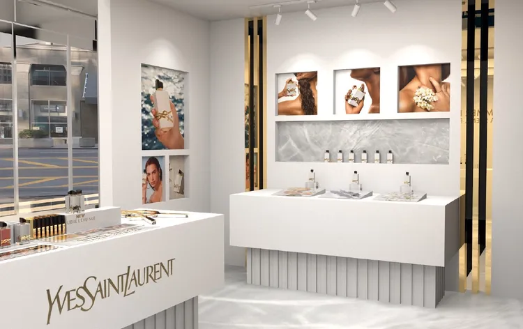 YSL仲夏度假VILLA快閃店香氛區。品牌提供