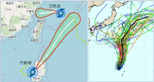 雙颱今明環伺「藤原效應」!雨神加班炸7天 下週劇烈天氣易致災
