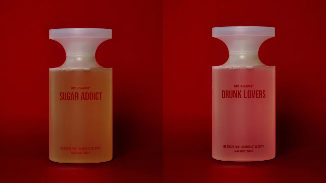 BORNTOSTANDOUT甜秘密/醉后一任洁肤露,各350ml/1780元。品牌提供