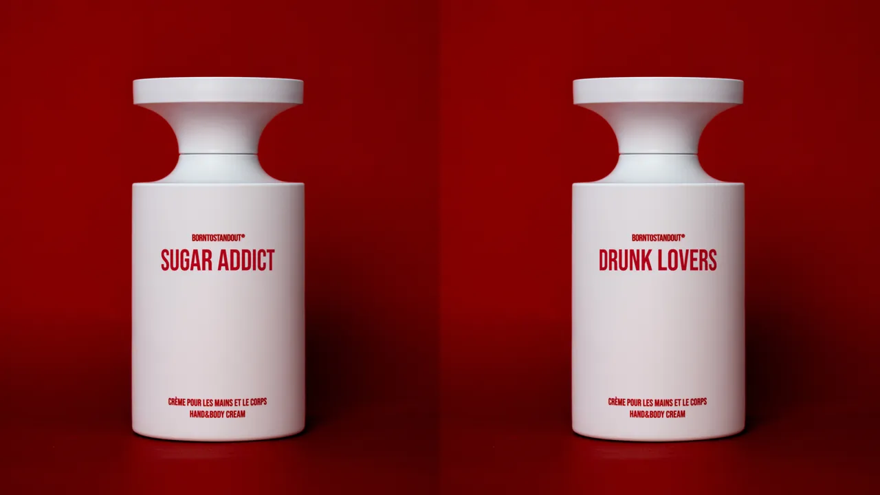 BORNTOSTANDOUT甜秘密/醉后一任身体乳,各350ml/1980元。品牌提供