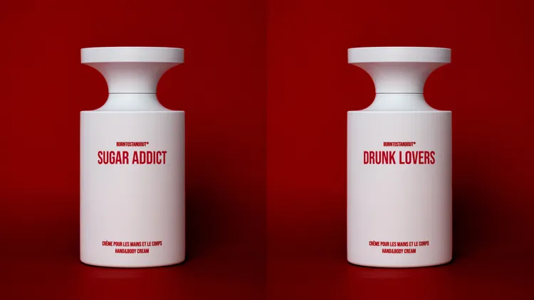 BORNTOSTANDOUT甜秘密/醉後一任身體乳，各350ml／1980元。品牌提供