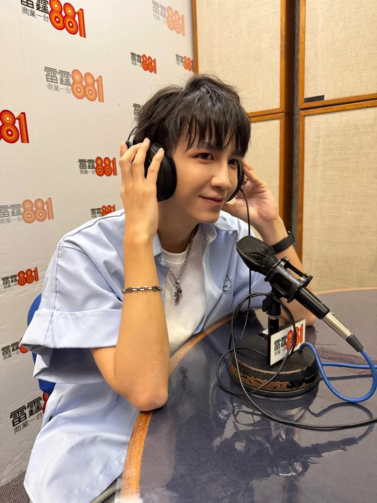 男團「C.T.O」成員詹仕偉錄製新單曲。我在娛樂提供