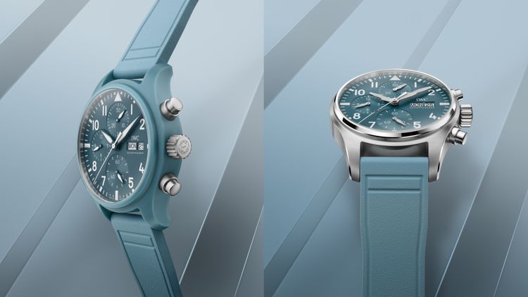 本周新錶｜IWC夏日Pantone新色來襲　迷人淺藍為TOP GUN綴清爽