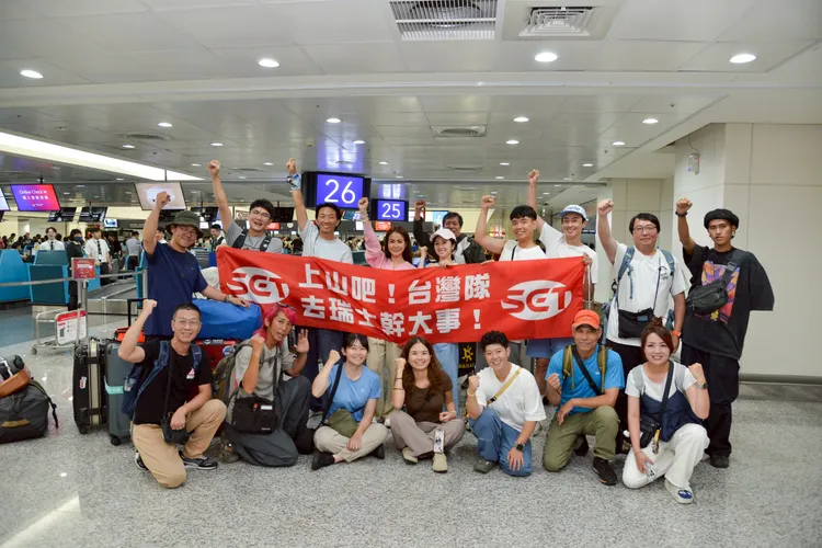 《上山吧！台灣隊》挑戰極限。三立提供