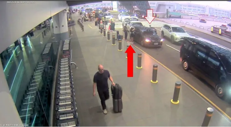 葉男下車，楊女及王男已下車等候 。新竹地檢署提供