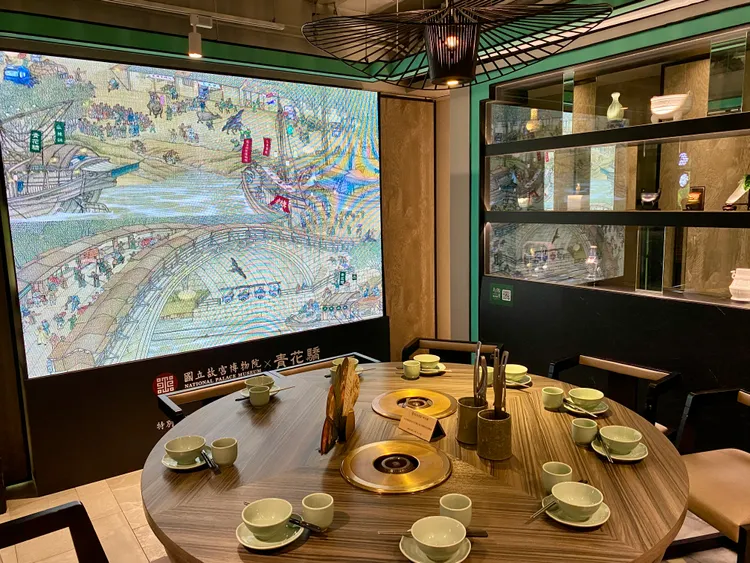 店內期間推出《會動的清明上河圖》沈浸式體驗。莊偉祺攝