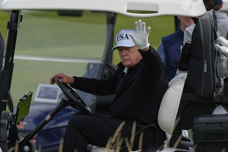 避淫魔案風頭？川普工作旅遊飛蘇格蘭　將會歐盟主席、英首相　重點是打小白球