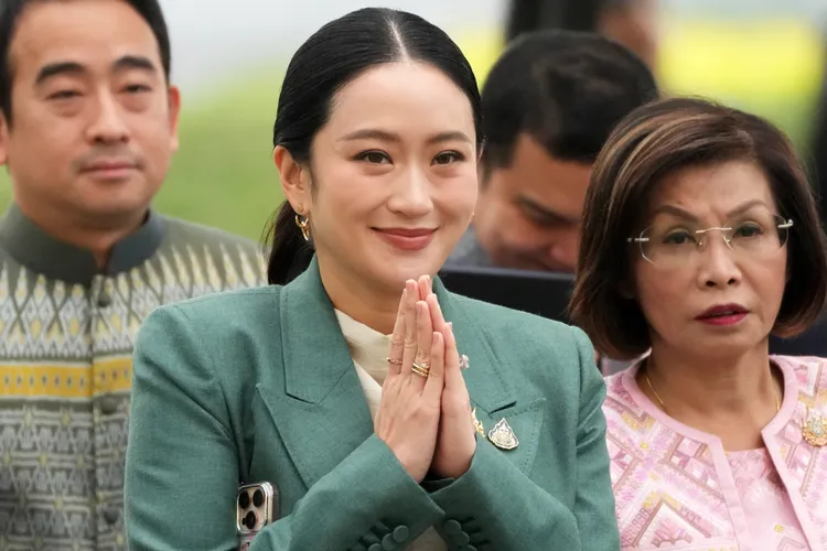 泰國總理貝東塔被停職。美聯社資料照