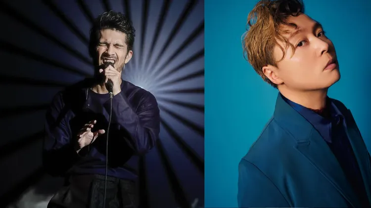 平井堅（左）、堂本剛15年前聽信女星警告「有大事發生」，半夜到公園集合結果面面相覷。翻攝平井堅IG、堂本剛IG