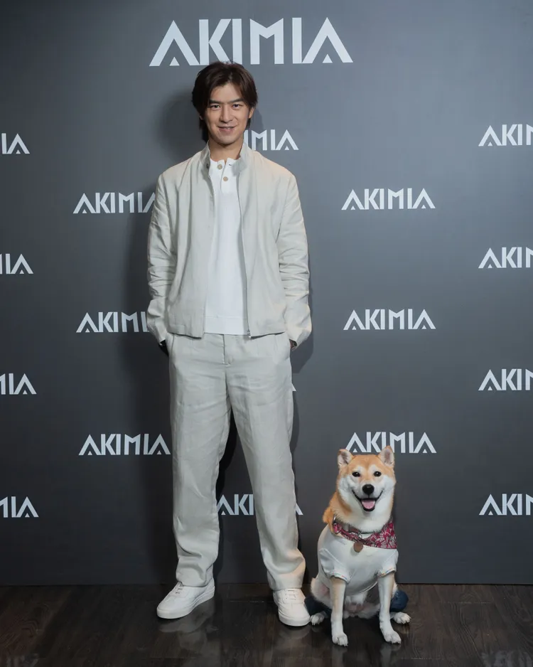陳柏霖昨日出席AKIMIA活動。品牌提供