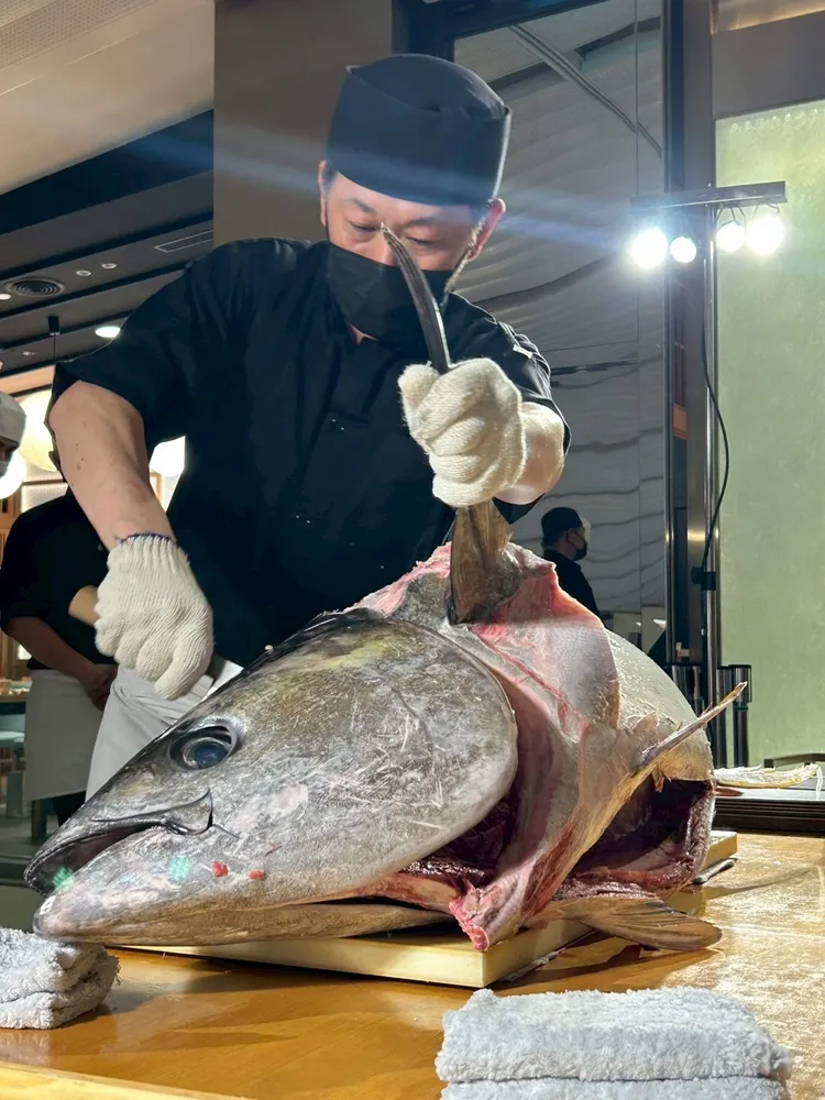 菜な nana 7/31晚上6點舉辦鮪魚解體秀示意圖。業者提供