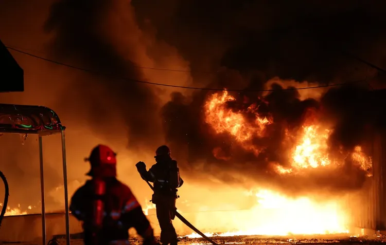 今年3月，山清郡遭遇大型山火。美聯社資料照片
