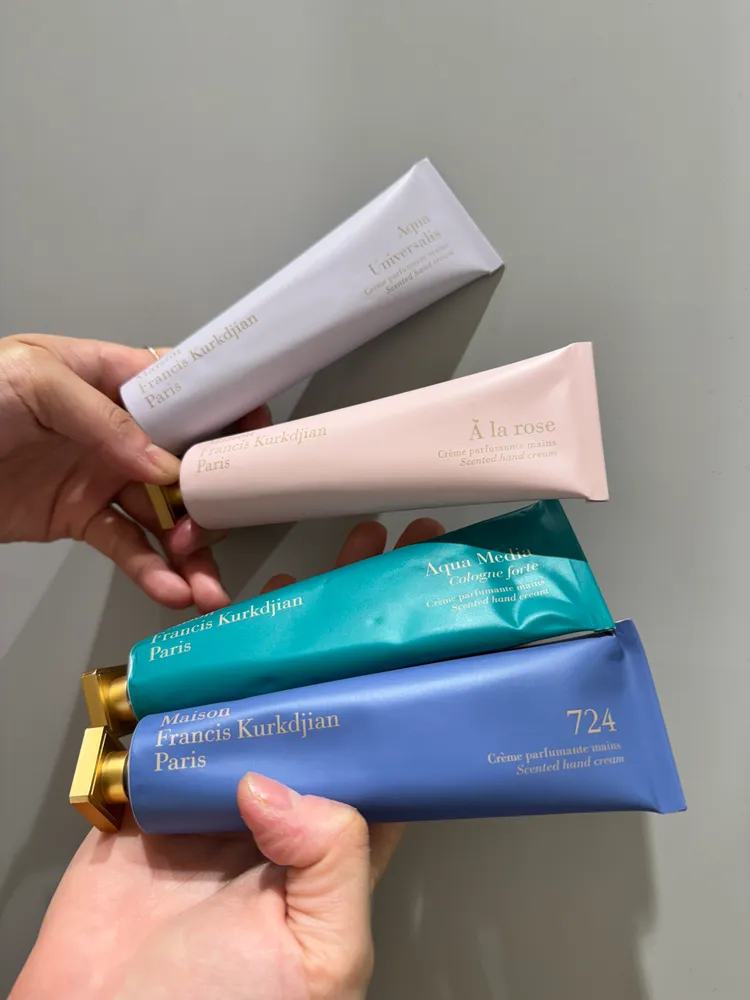 MFK全新香氛護手霜，各70ml／1900元。張家玲攝