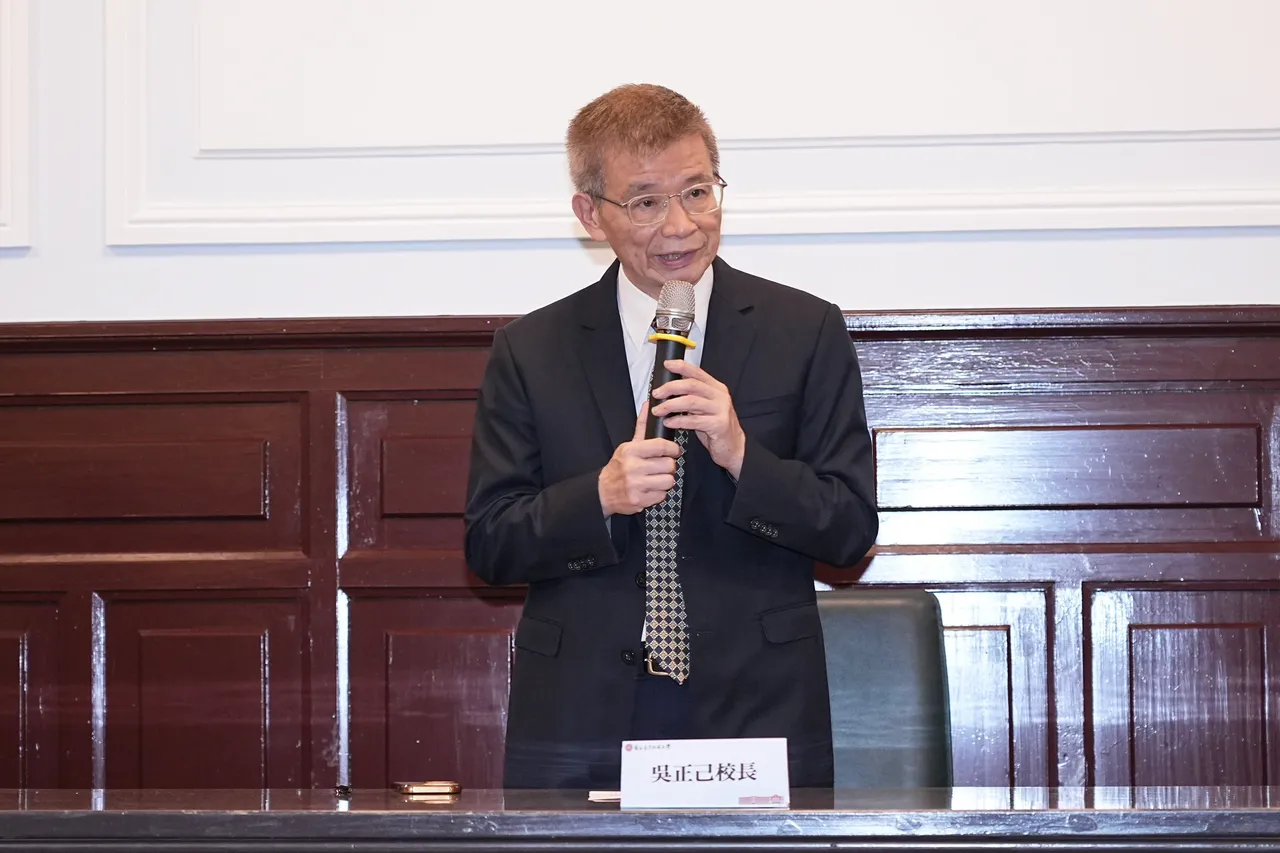 台师大校长吴正己。彭欣伟摄