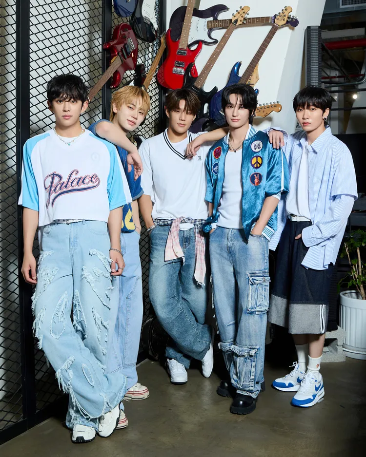 D1（左起）、GK、准序、E-CHAN、YUKU在快閃店影片祭出女友視角。FU Entertainment提供