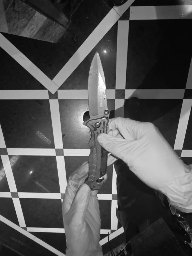 林男使用的凶器。警方提供