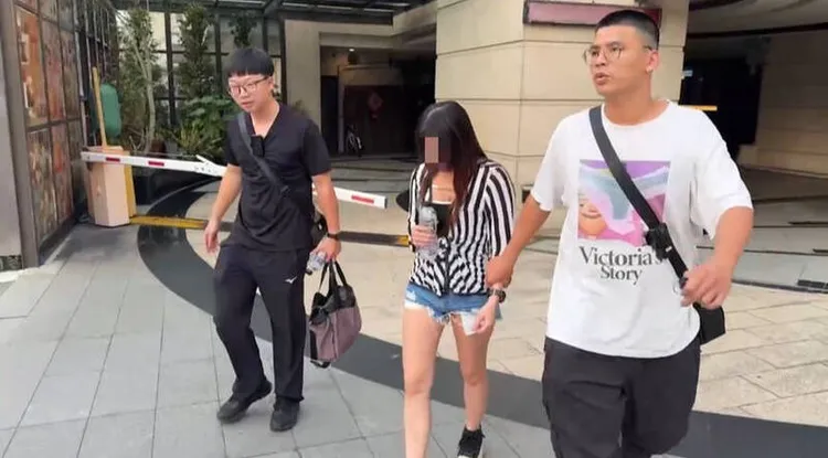 警扮老司機逮馬伕、小姐等9人。翻攝畫面