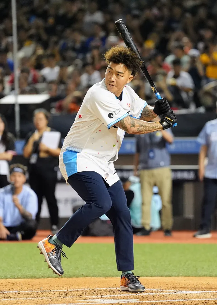 郭泓志在全壘打大賽上場。  中職提供