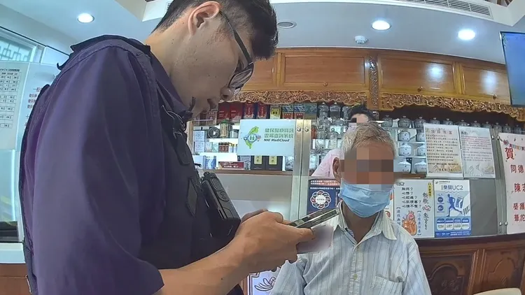 警方到場關切。中壢警分局提供