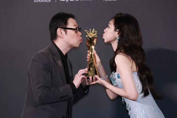 夏于喬雖沒有得到女主角獎，但還是為林書宇開心。彭欣偉攝影