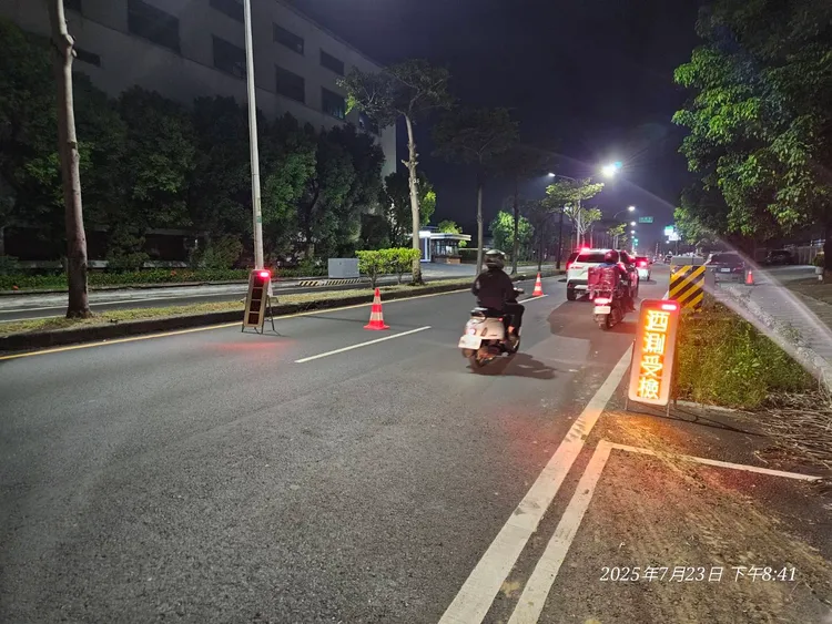 歸仁分局5天取締11件酒駕，其中還有1名外籍人士。翻攝畫面