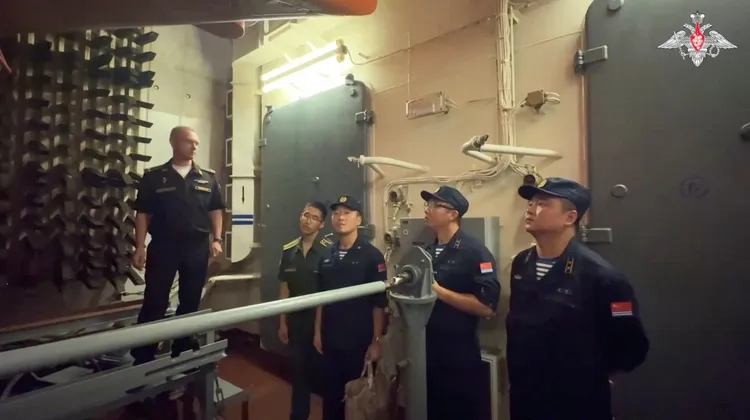 中俄聯合演練海上搜救。路透社/俄國國防部發佈