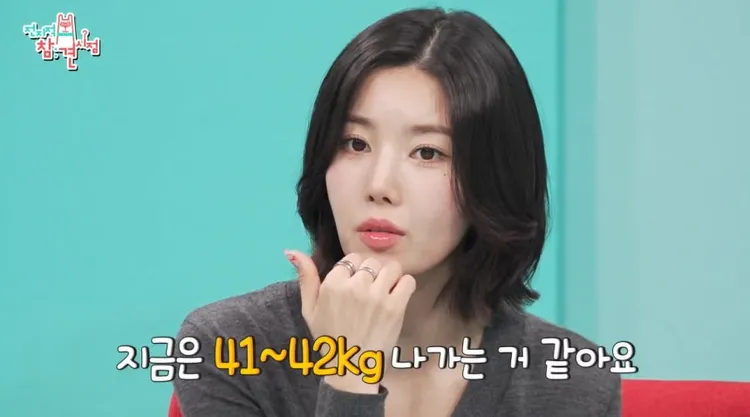 權恩妃透露目前體重41~42公斤。翻攝MBC