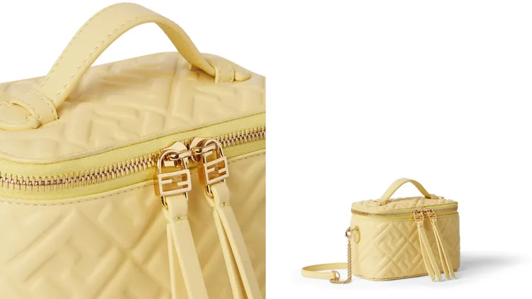 FENDI Vanity黃色納帕軟皮，6萬3200元。品牌提供