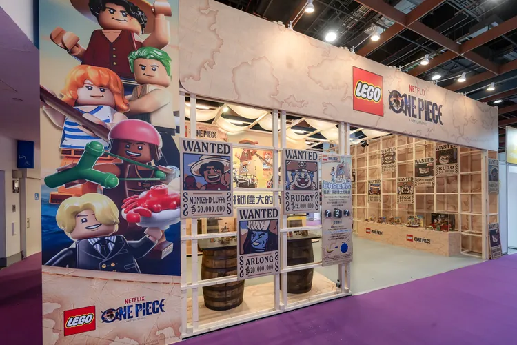 2025 漫畫博覽會搶先亮相樂高®航海王系列五大商品。業者提供