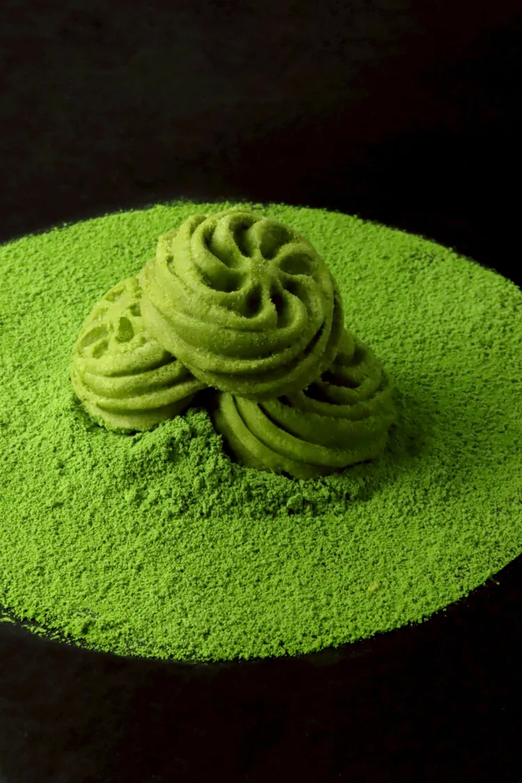 Rivon禮坊聯名一〇八抹茶茶廊推出 「法式曲奇餅－宇治抹茶」。業者提供