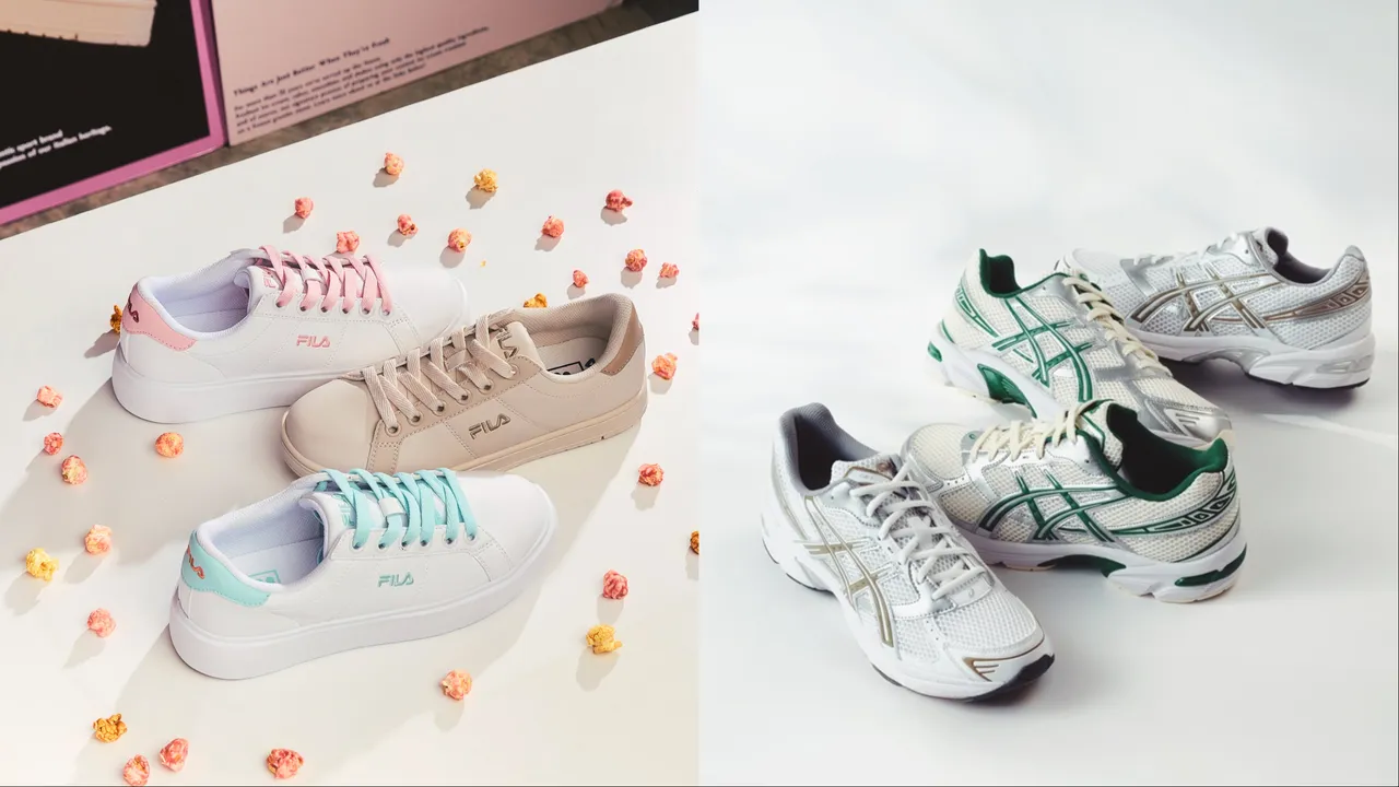 FILA夢、亞瑟士紛紛端出全新鞋款迎接七夕。品牌提供