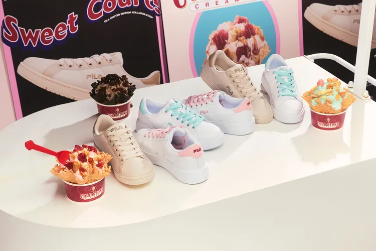 FILA X COLD STONE情人節限定「甜品鞋」，各2280元。品牌提供