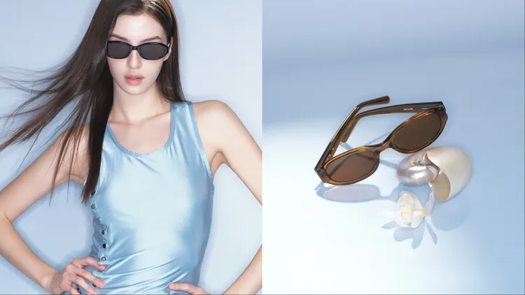 Day Glare太陽眼鏡以份量感十足的橢圓大框鏡面增添時髦感。品牌提供