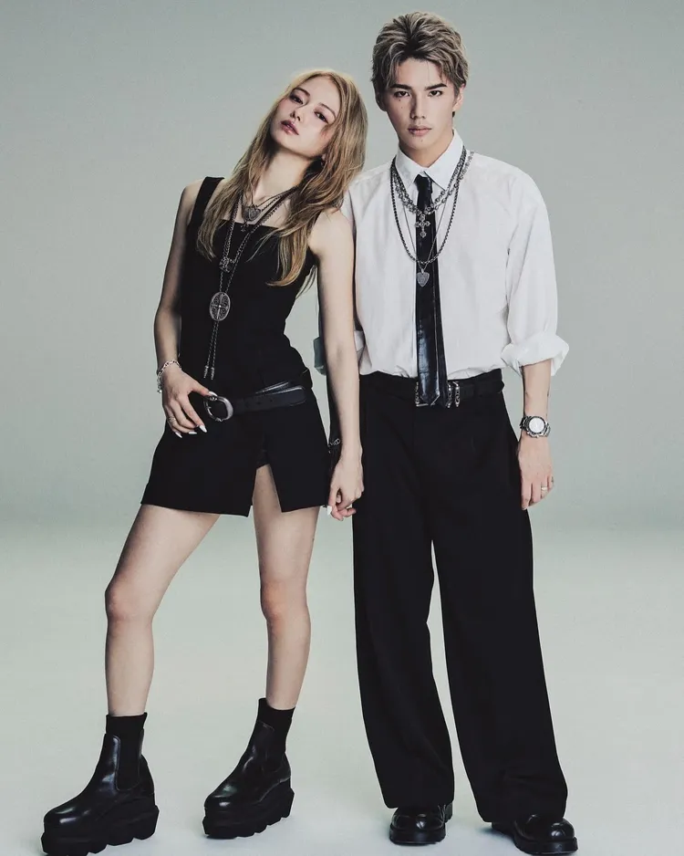 Hiro（右）這次來台，老婆山本舞香愛相隨。翻攝Hiro IG