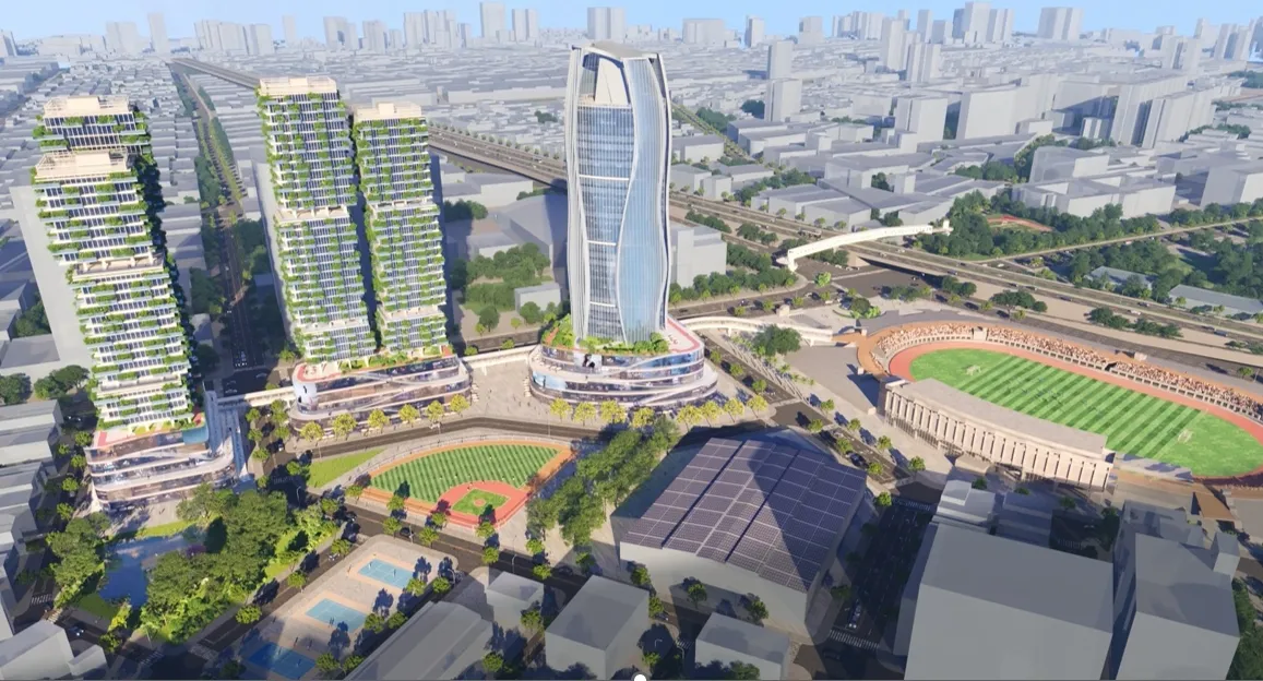 区域三块基地模拟图。高市府提供