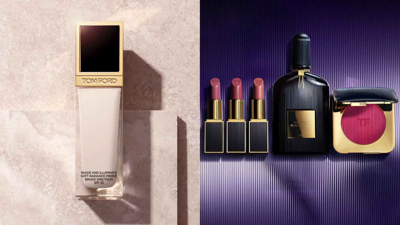 精品美妝TOM FORD推出立體光影奢華水光粉底液,以及經典黑蘭花限定版系列彩妝與香氛。品牌提供
