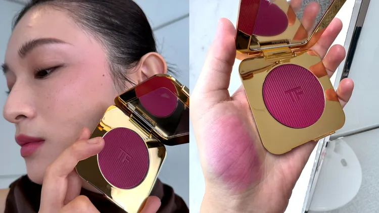 TOM FORD經典黑蘭花限定版頰彩霜，2450元。品牌提供